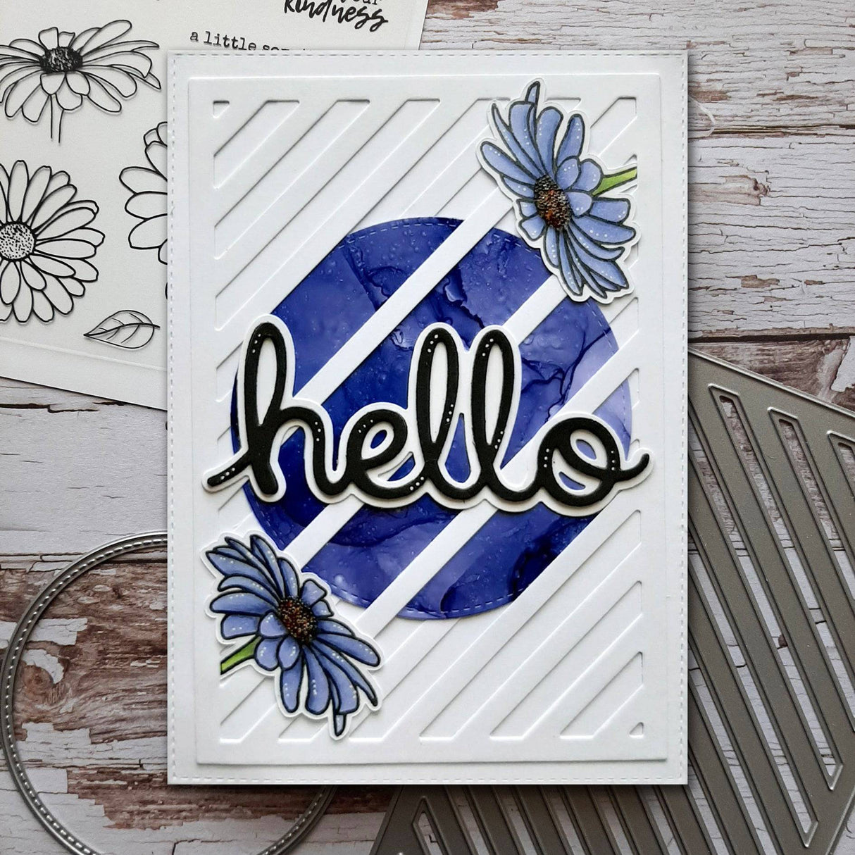 Daisy Days 4x4" Clear Stamp Set 18490 - Paper Rose Studio