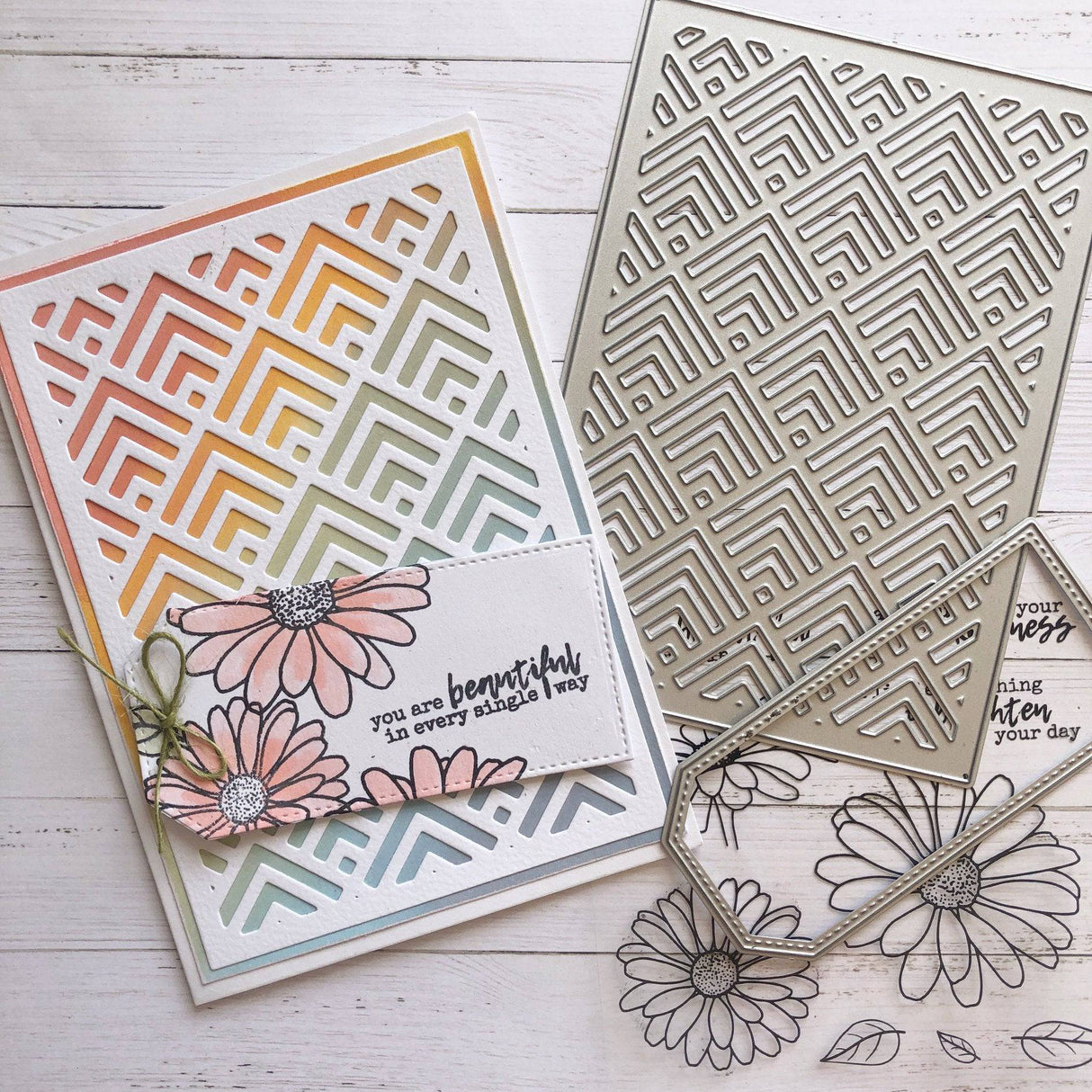 Daisy Days 4x4" Clear Stamp Set 18490 - Paper Rose Studio