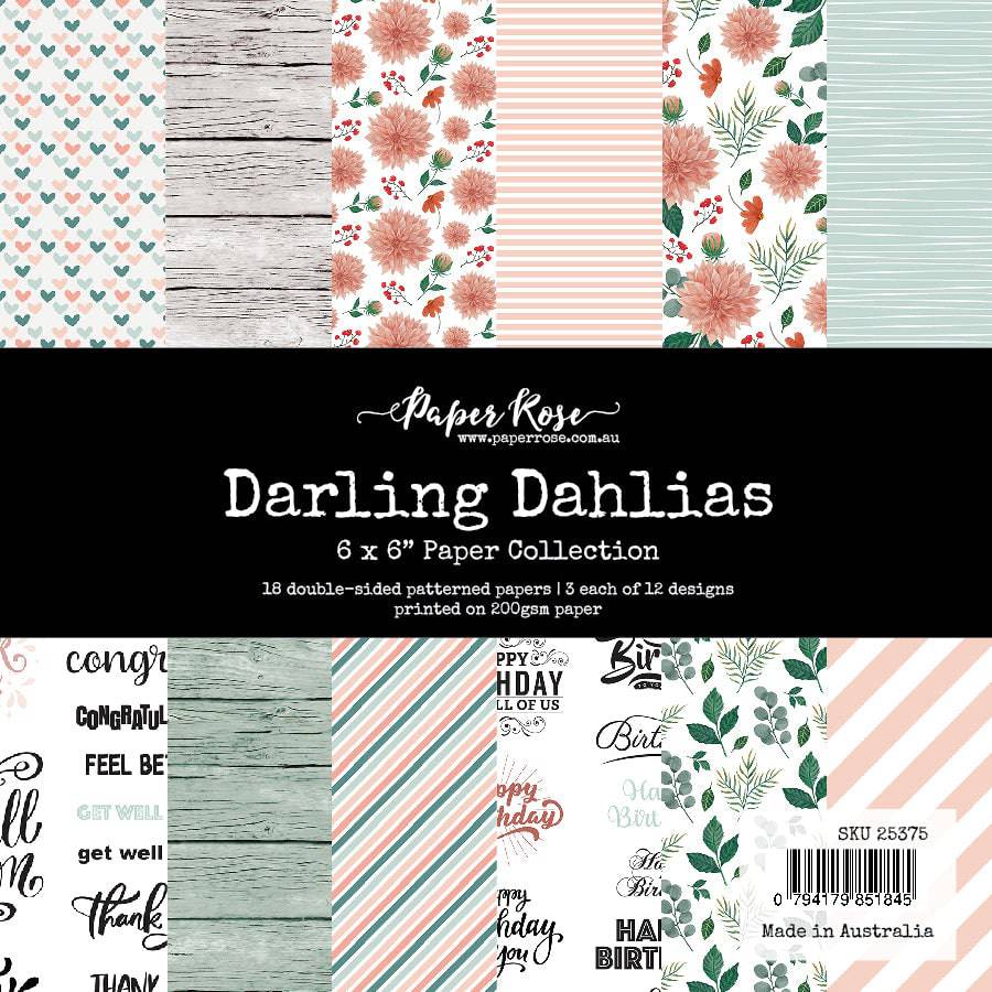 Darling Dahlias 6x6 Paper Collection 25375 - Paper Rose Studio
