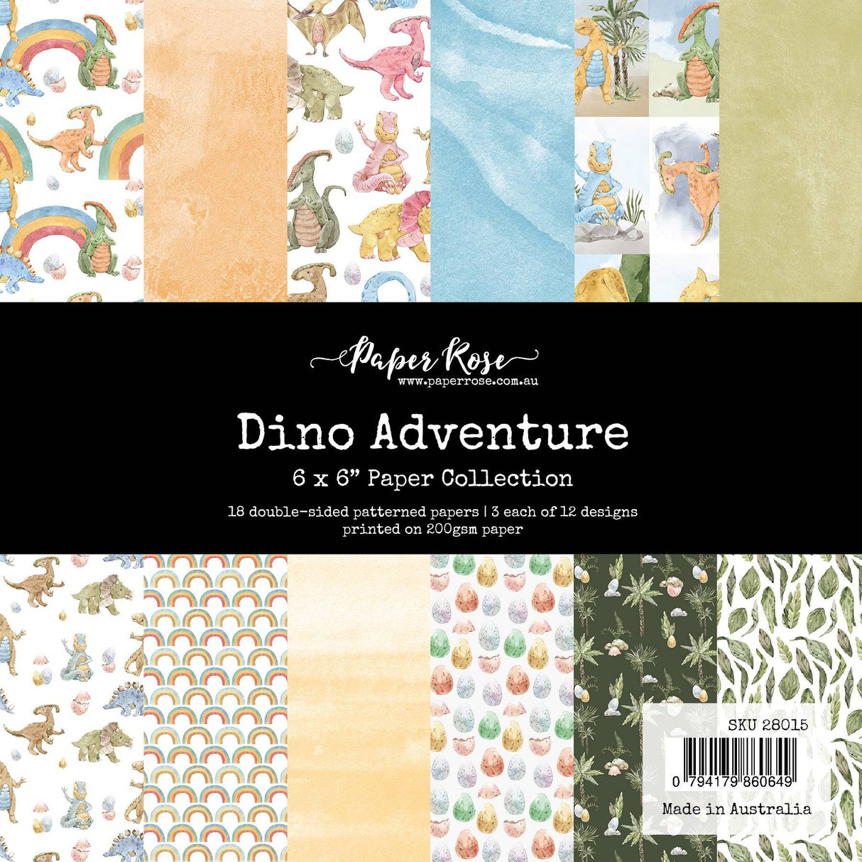 Dino Adventure 6x6 Paper Collection 28015 - Paper Rose Studio