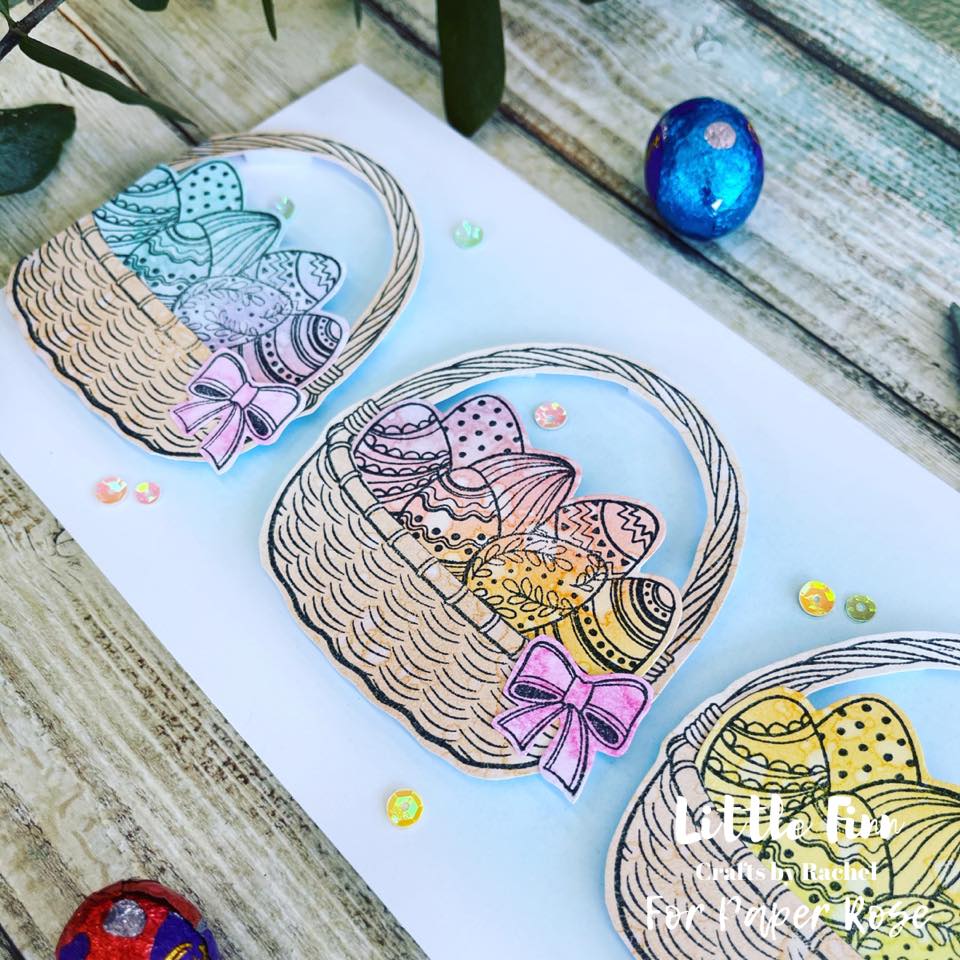 Easter Basket Accessories 3x4" Clear Stamp Set 18780 - Paper Rose Studio