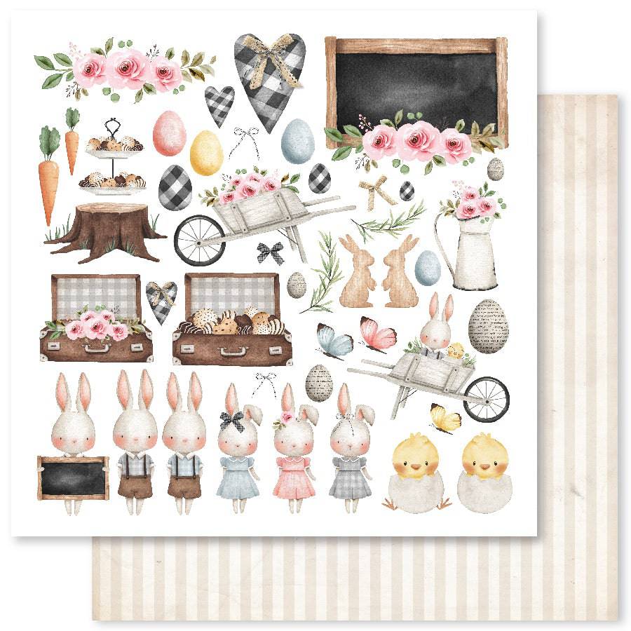 Easter Picnic F 12x12 Paper (12pc Bulk Pack) 25522 - Paper Rose Studio