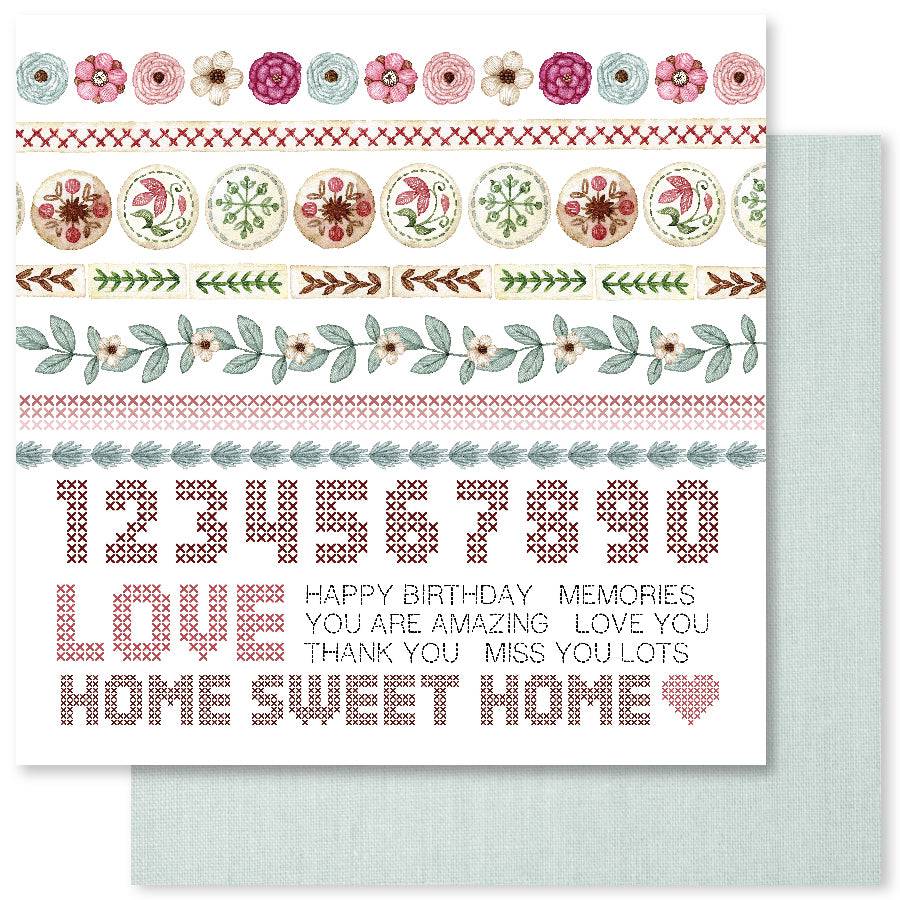 Embroidery D 12x12 Paper (12pc Bulk Pack) 27079 - Paper Rose Studio