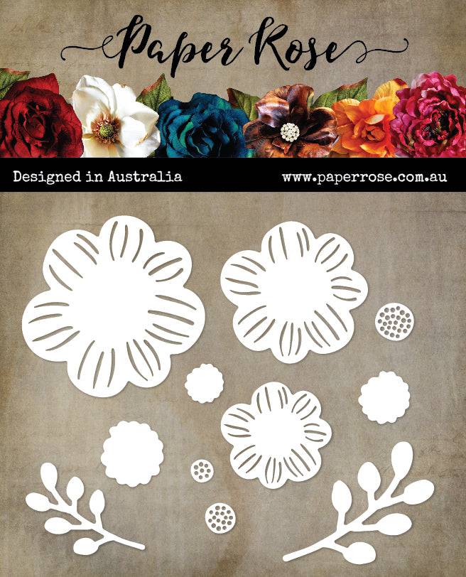 Etched Blooms 2 Metal Cutting Die 28933 - Paper Rose Studio