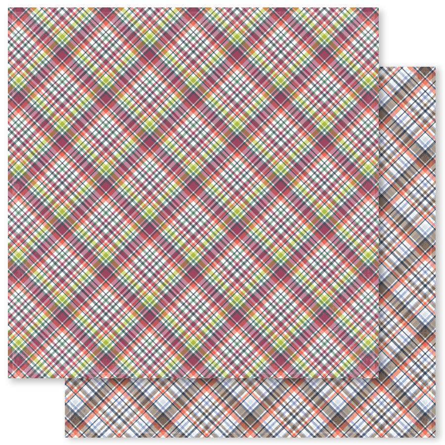 Fun Plaid E 12x12 Paper (12pc Bulk Pack) 20492 - Paper Rose Studio