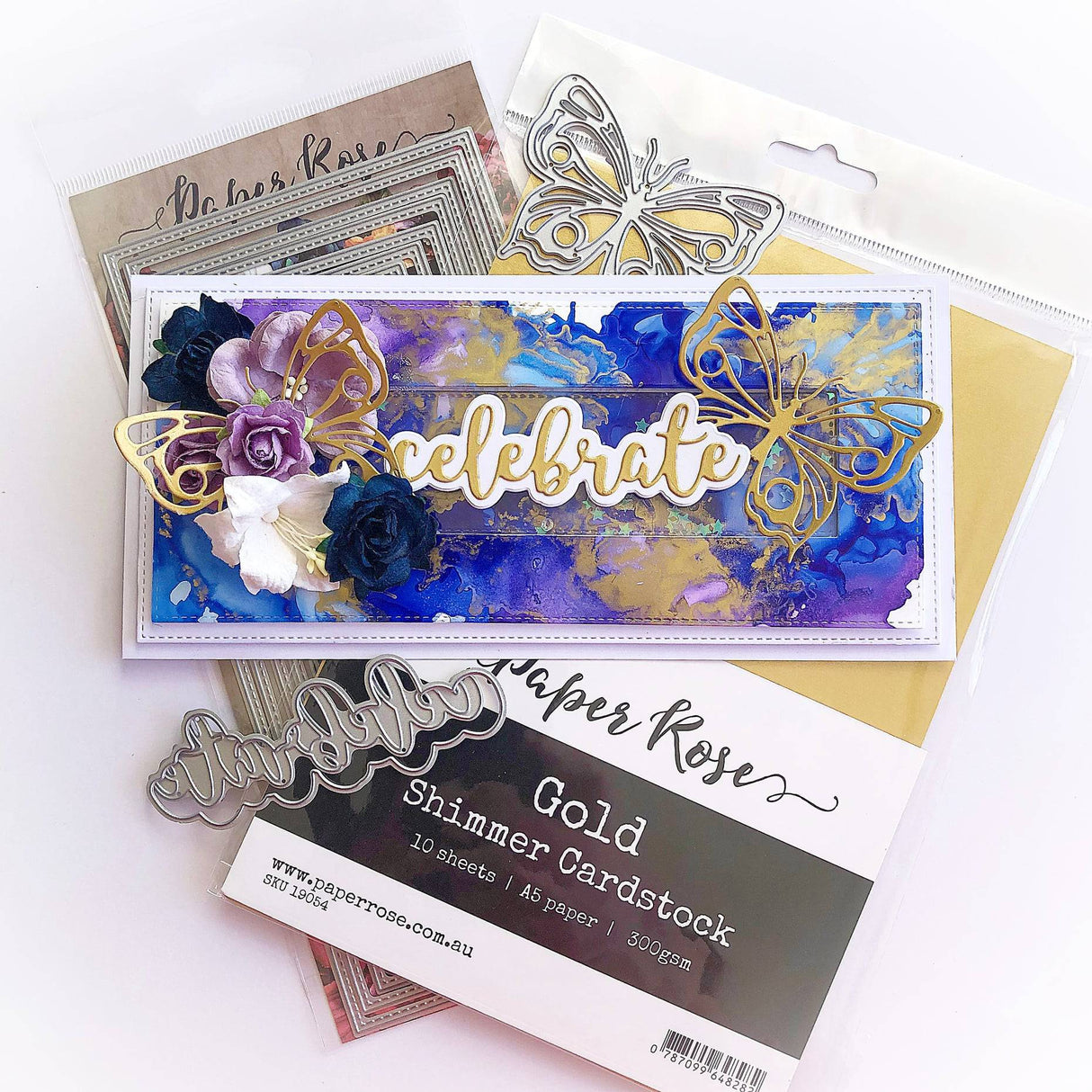 Gold Shimmer Cardstock A5 10pc 19054 - Paper Rose Studio