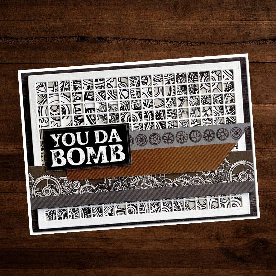 Graph Paper Rectangle Metal Cutting Die 19601 - Paper Rose Studio