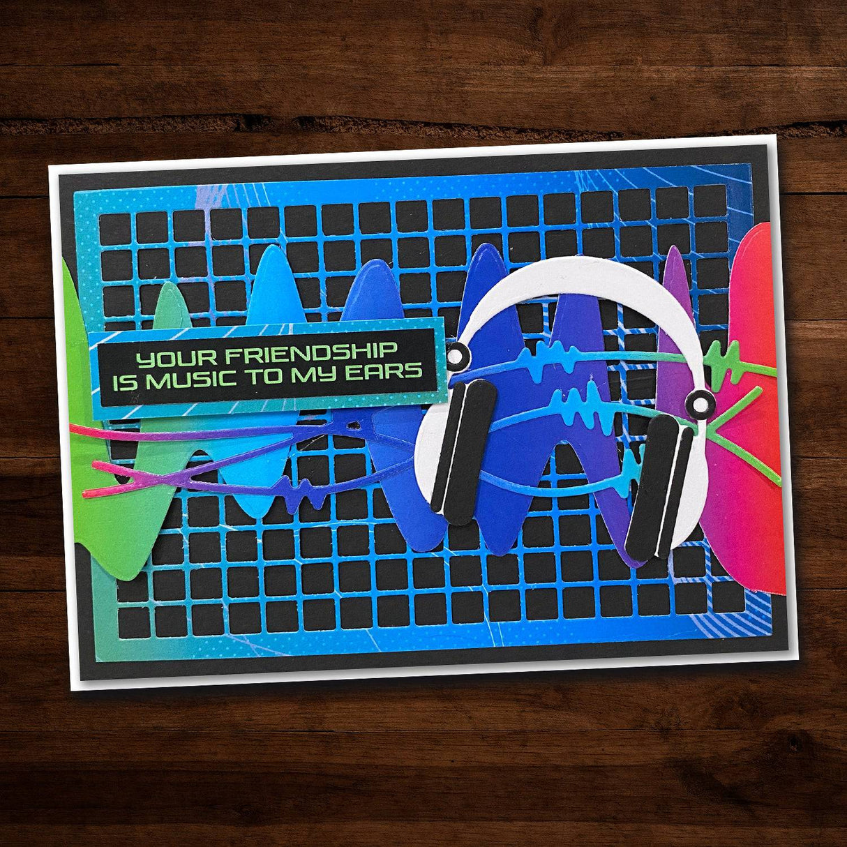 Graph Paper Rectangle Metal Cutting Die 19601 - Paper Rose Studio