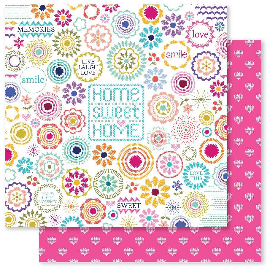 Happy Stitches A 12x12 Paper (12pc Bulk Pack) 27046 - Paper Rose Studio