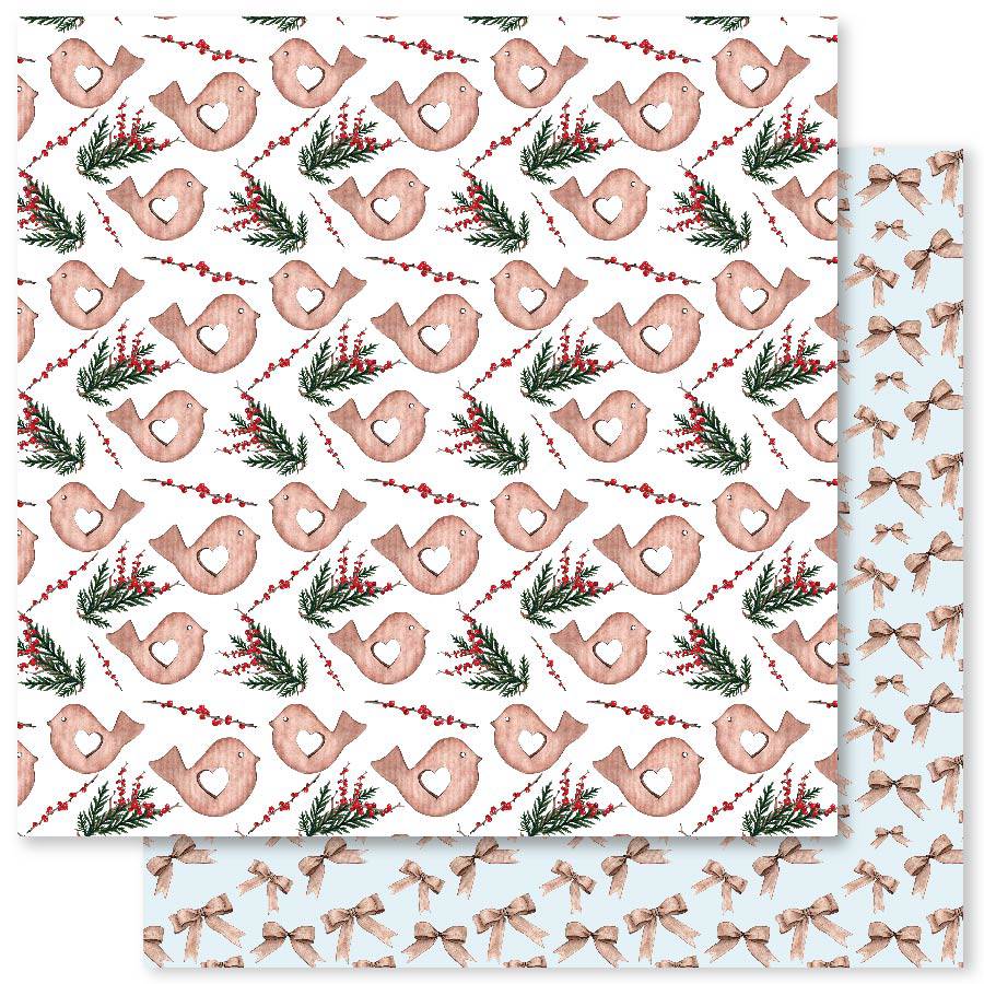 Home for Christmas Patterns B 12x12 Paper (12pc Bulk Pack) 26755 - Paper Rose Studio