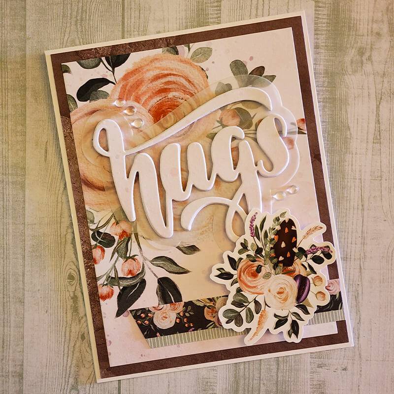 Hugs Layered Script Metal Cutting Die 28837 - Paper Rose Studio