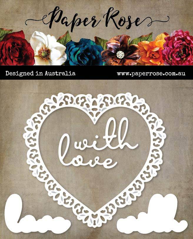 Lace Heart Frame Metal Cutting Die 21057 – Paper Rose USA