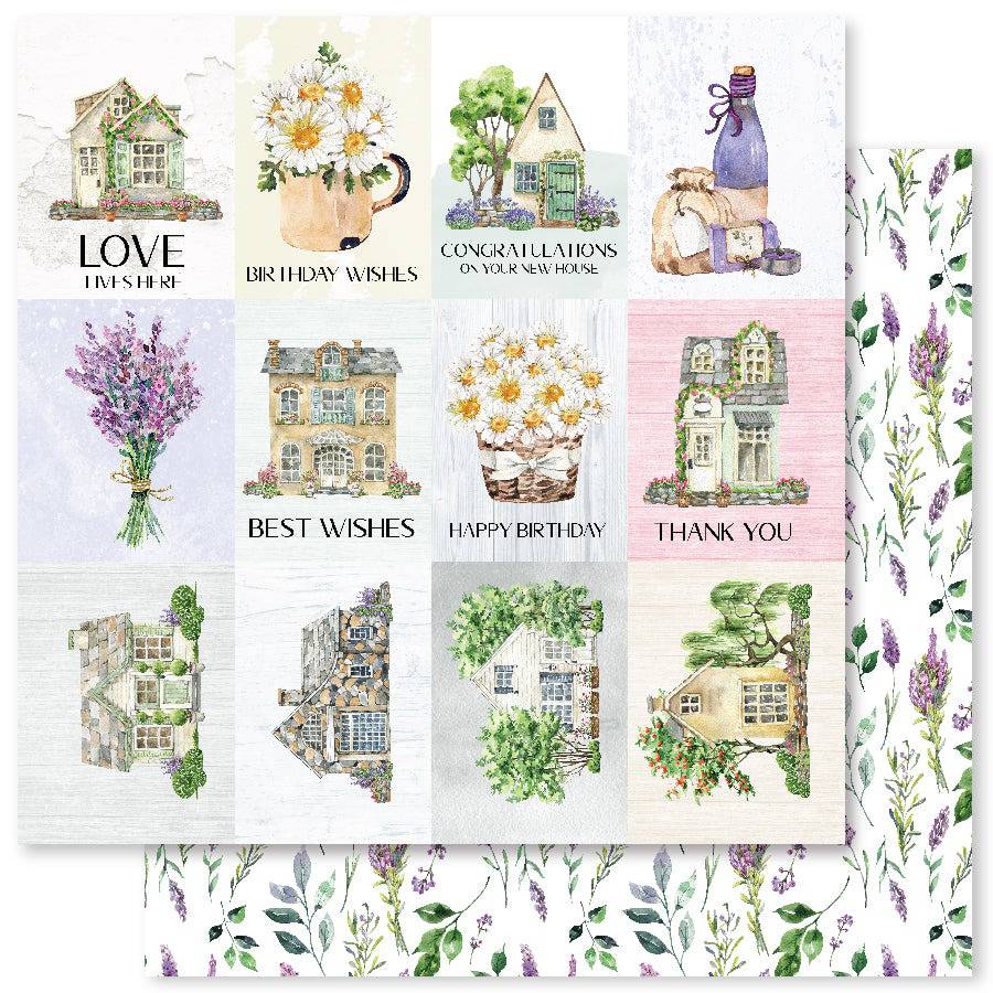 Little Village B 12x12 Paper (12pc Bulk Pack) 26047 - Paper Rose Studio