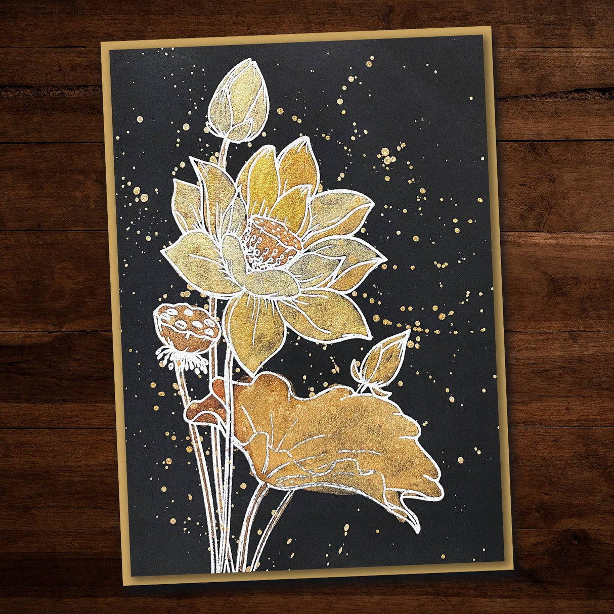 Lotus Bouquet 4x6" Clear Stamp Set 19087 - Paper Rose Studio