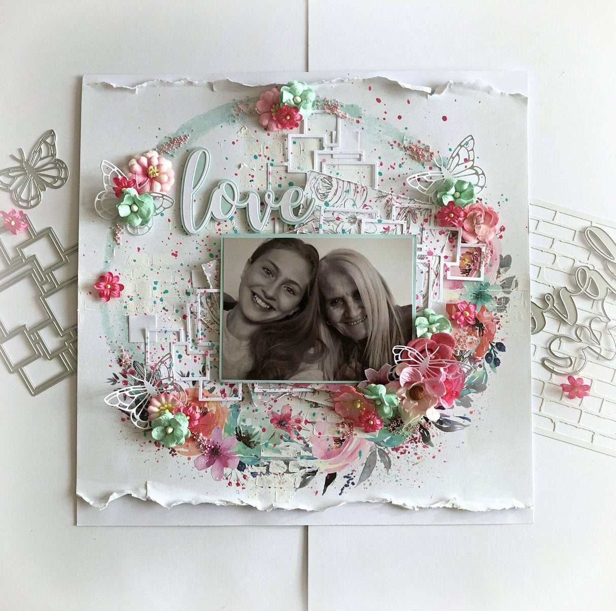 Love Large Layered Word Metal Die Set 18042 - Paper Rose Studio