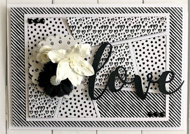 Love Large Layered Word Metal Die Set 18042 - Paper Rose Studio