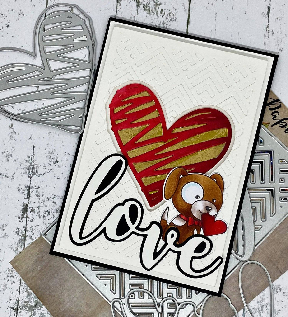 Love Large Layered Word Metal Die Set 18042 - Paper Rose Studio