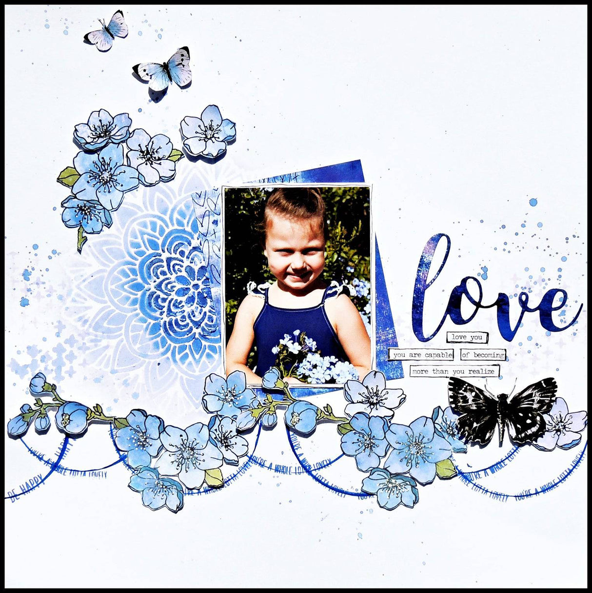 Love Large Layered Word Metal Die Set 18042 - Paper Rose Studio