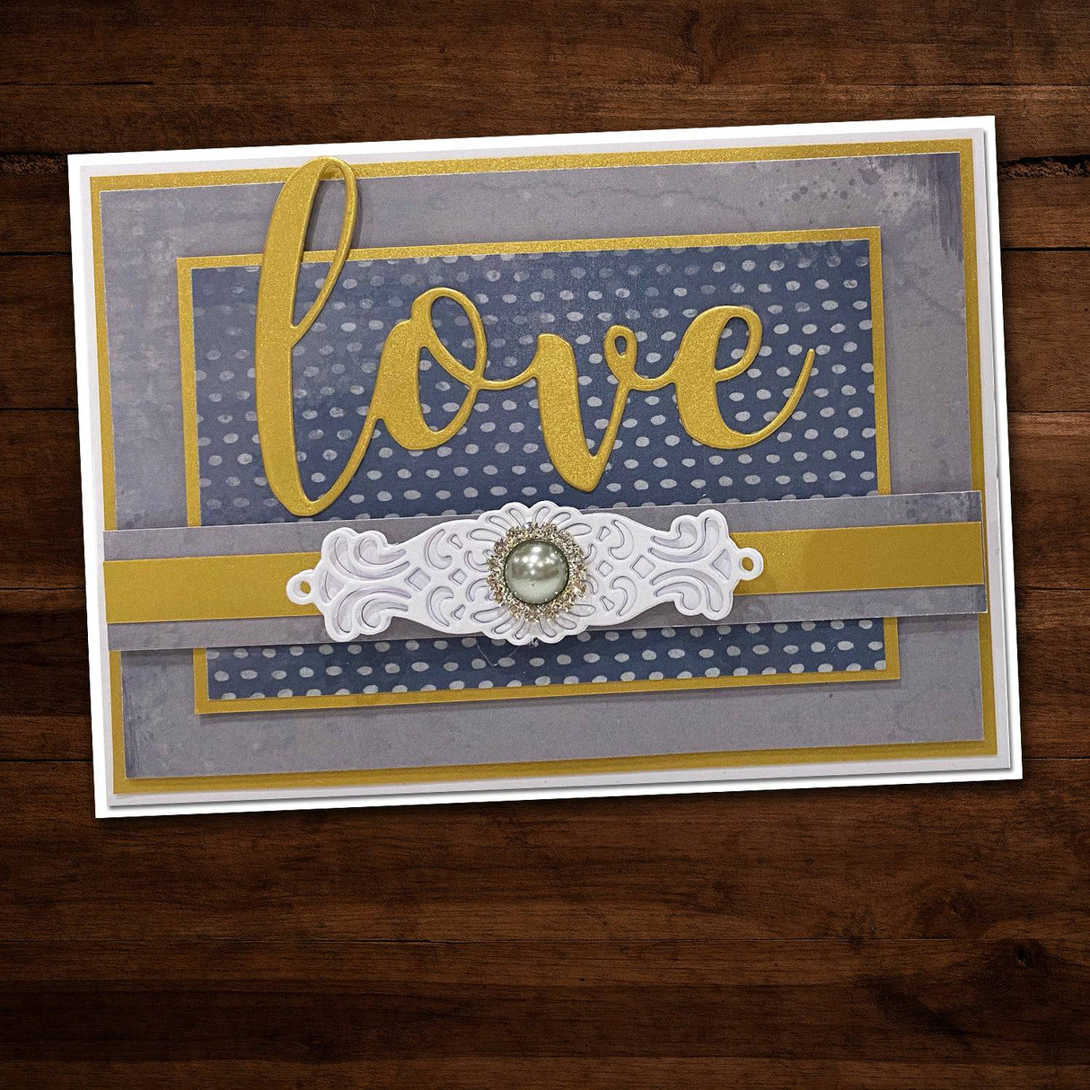 Love Large Layered Word Metal Die Set 18042 - Paper Rose Studio