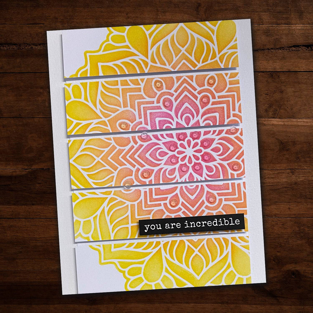 Mandala 3 6x6" Stencil 19238 - Paper Rose Studio