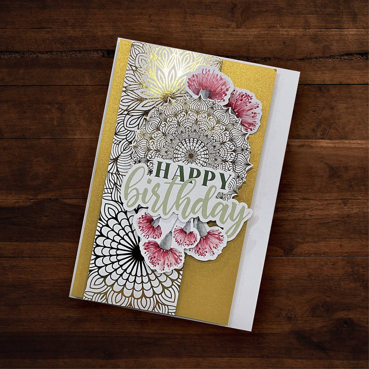 Mandala Card Fronts - Gold Foil 6x6 Paper Collection 29242 - Paper Rose Studio