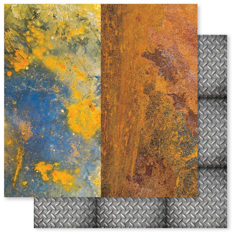 Mechanical F 12x12 Paper (12pc Bulk Pack) 27025 - Paper Rose Studio