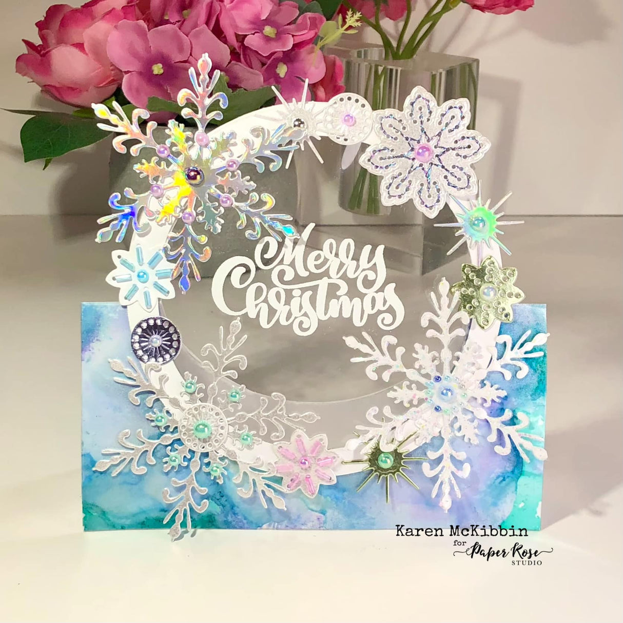 Merry Christmas Bold Script Clear Stamp Set 23875 - Paper Rose Studio