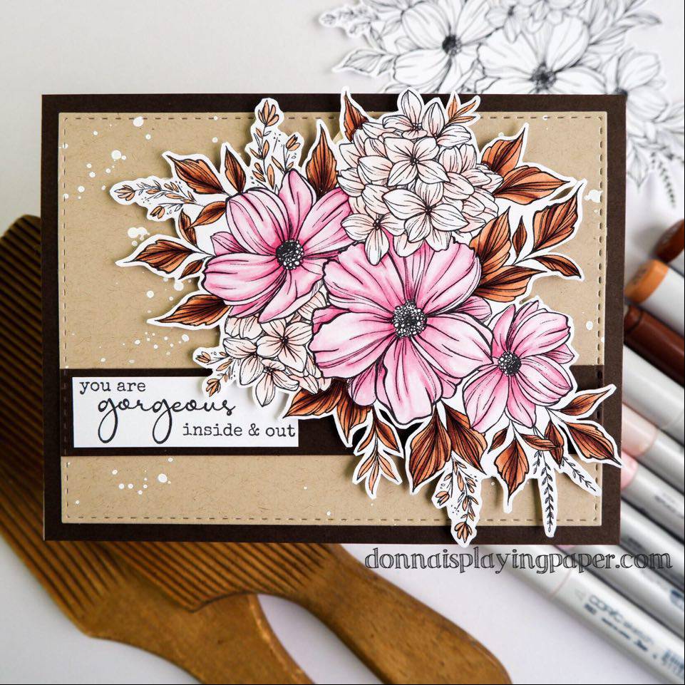 Milly's Bouquet Clear Stamp Set 20790 - Paper Rose Studio