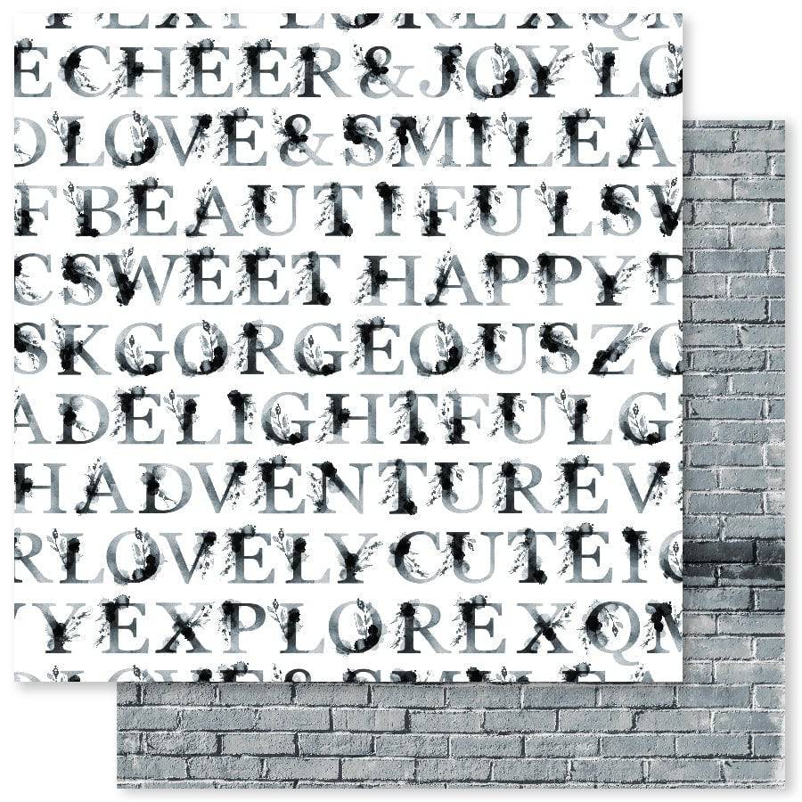 Monochrome Garden F 12x12 Paper (12pc Bulk Pack) 24751 - Paper Rose Studio