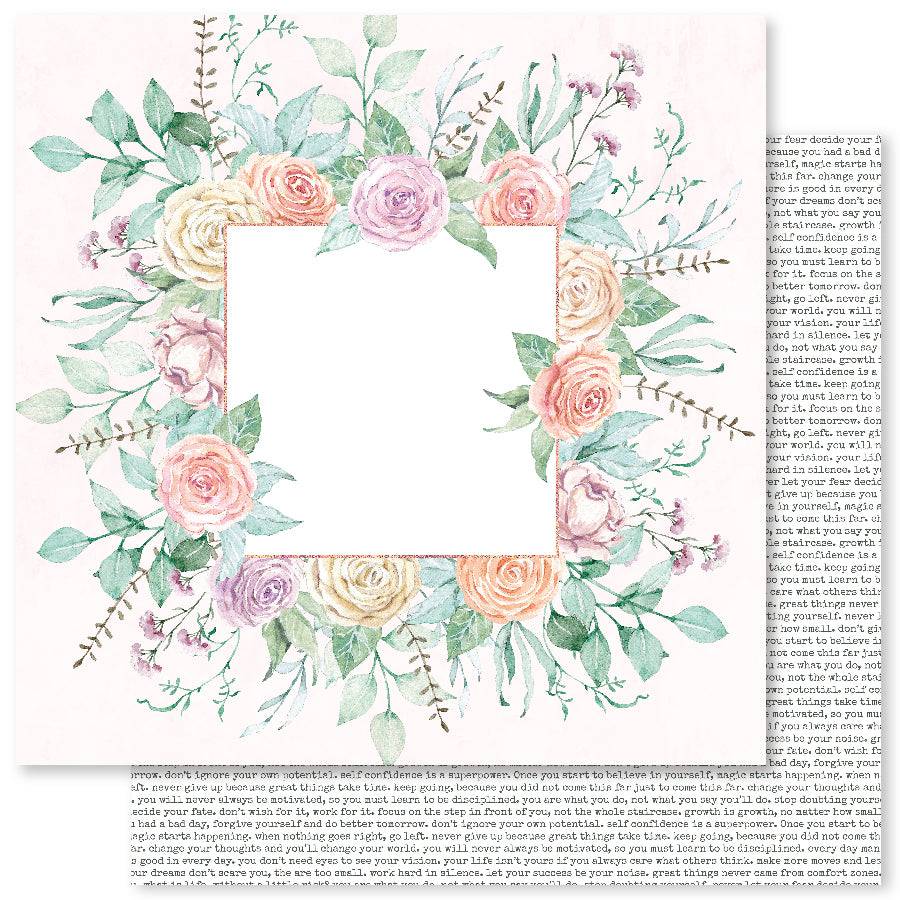 Rambling Rose F 12x12 Paper (12pc Bulk Pack) 27325 - Paper Rose Studio