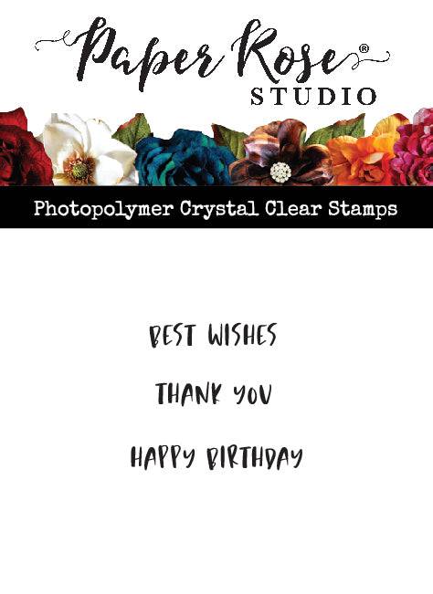 Scribbled Wishes Stamp Set 25831 - Paper Rose Studio