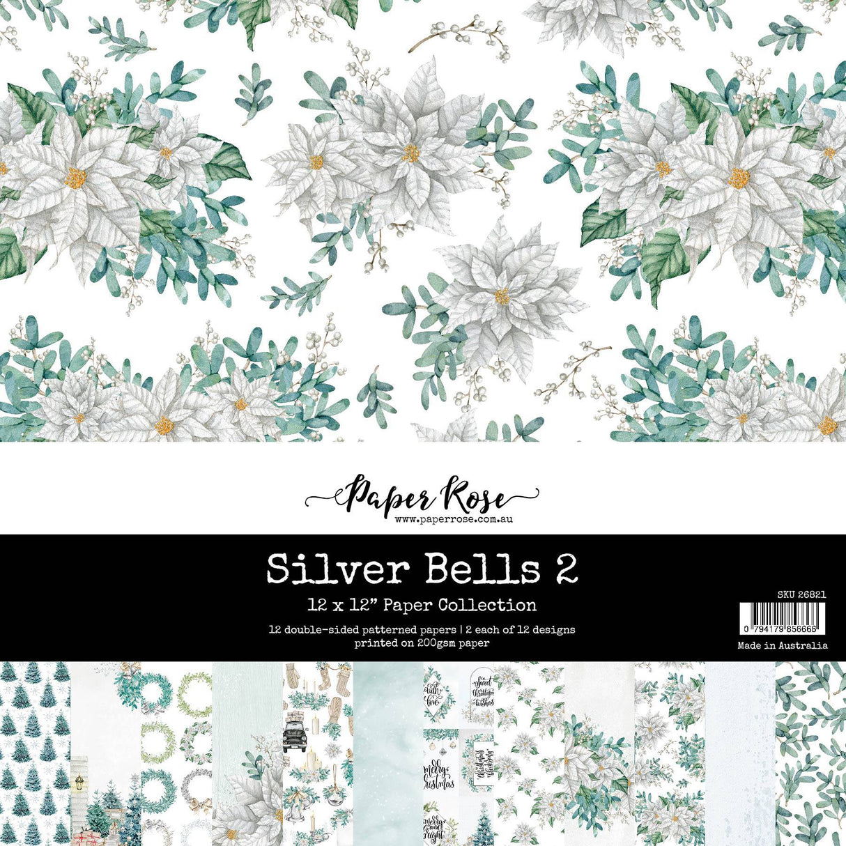 Silver Bells 2 12x12 Paper Collection 26821 - Paper Rose Studio