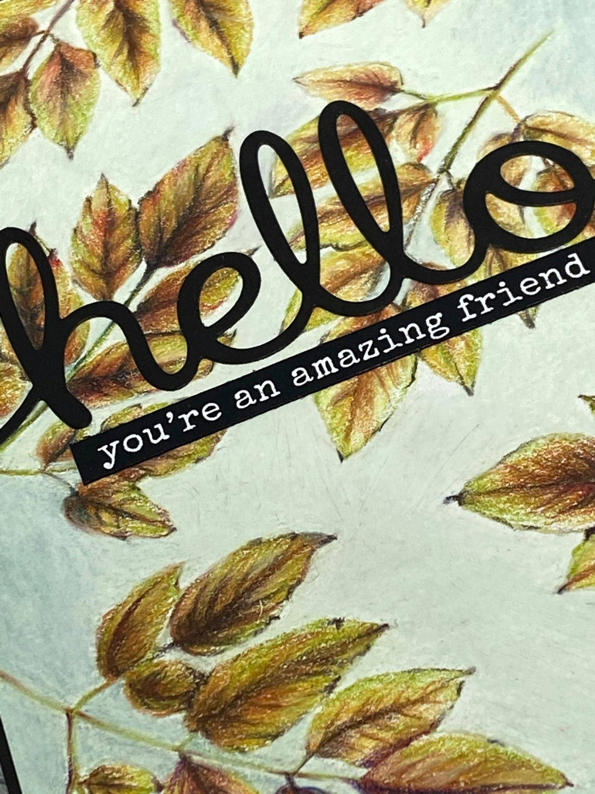 Sketchy Floral - Hello 4x6" Clear Stamp Set 19075 - Paper Rose Studio