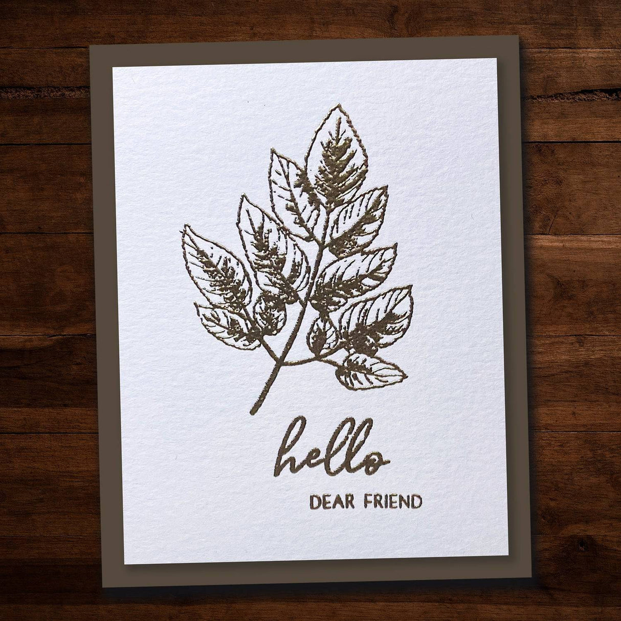 Sketchy Floral - Hello 4x6" Clear Stamp Set 19075 - Paper Rose Studio