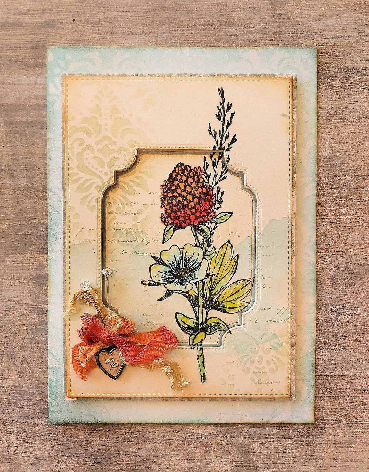 Sketchy Floral - Hello 4x6" Clear Stamp Set 19075 - Paper Rose Studio