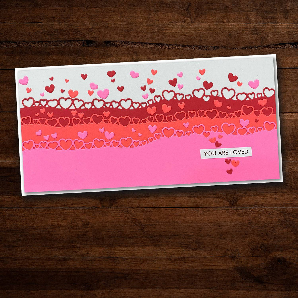 Slimline Heart Borders Metal Cutting Die 20886 - Paper Rose Studio