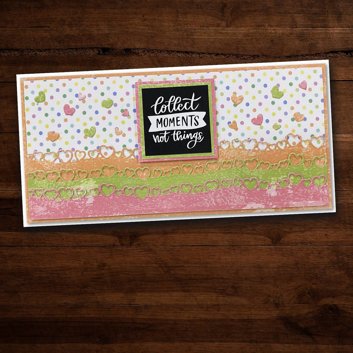 Slimline Heart Borders Metal Cutting Die 20886 - Paper Rose Studio