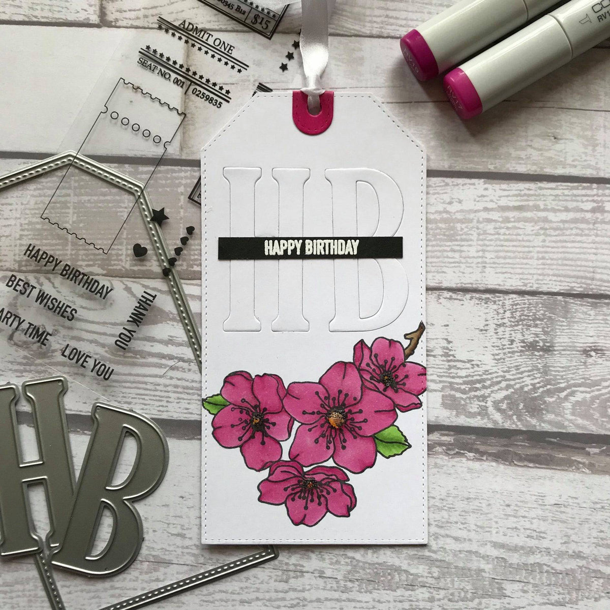 Stitched Tags Metal Die Set 18412 - Paper Rose Studio