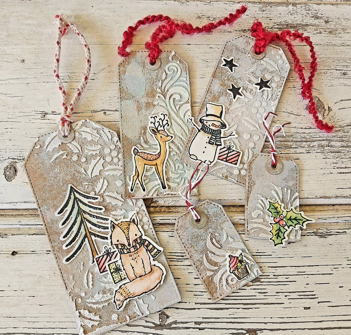 Stitched Tags Metal Die Set 18412 - Paper Rose Studio