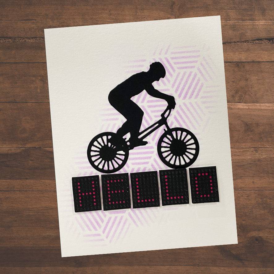 Striped Hexies 6x6" Stencil 21997 - Paper Rose Studio