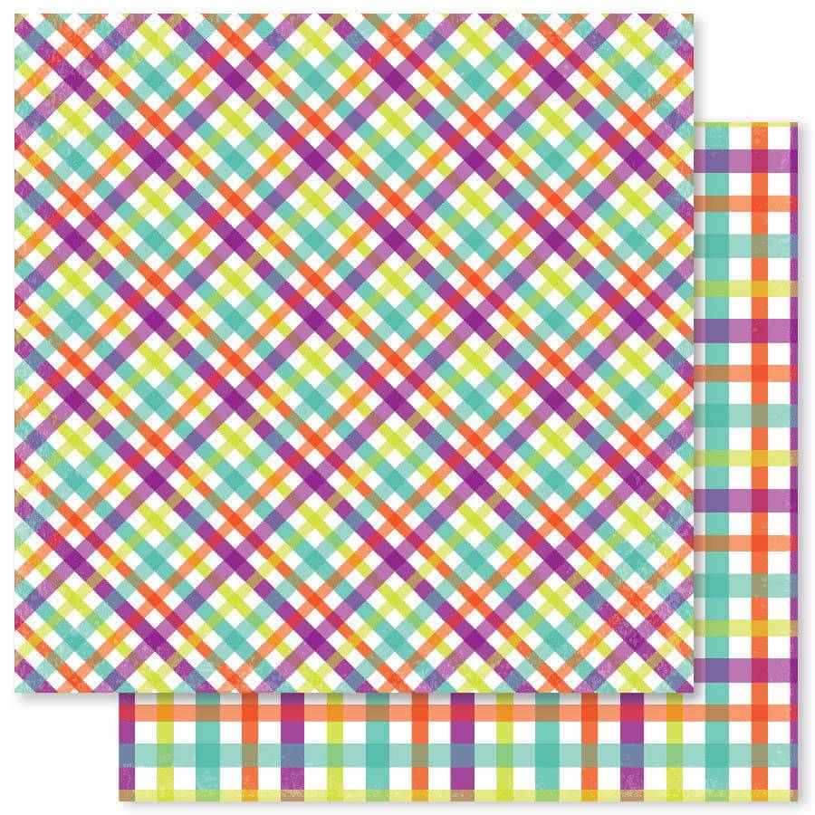 Summer Plaid C 12x12 Paper (12pc Bulk Pack) 20246 - Paper Rose Studio