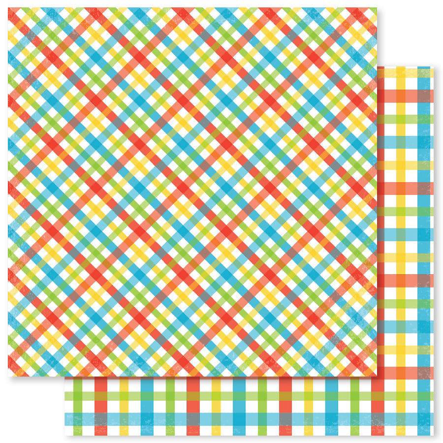 Summer Plaid E 12x12 Paper (12pc Bulk Pack) 20252 - Paper Rose Studio