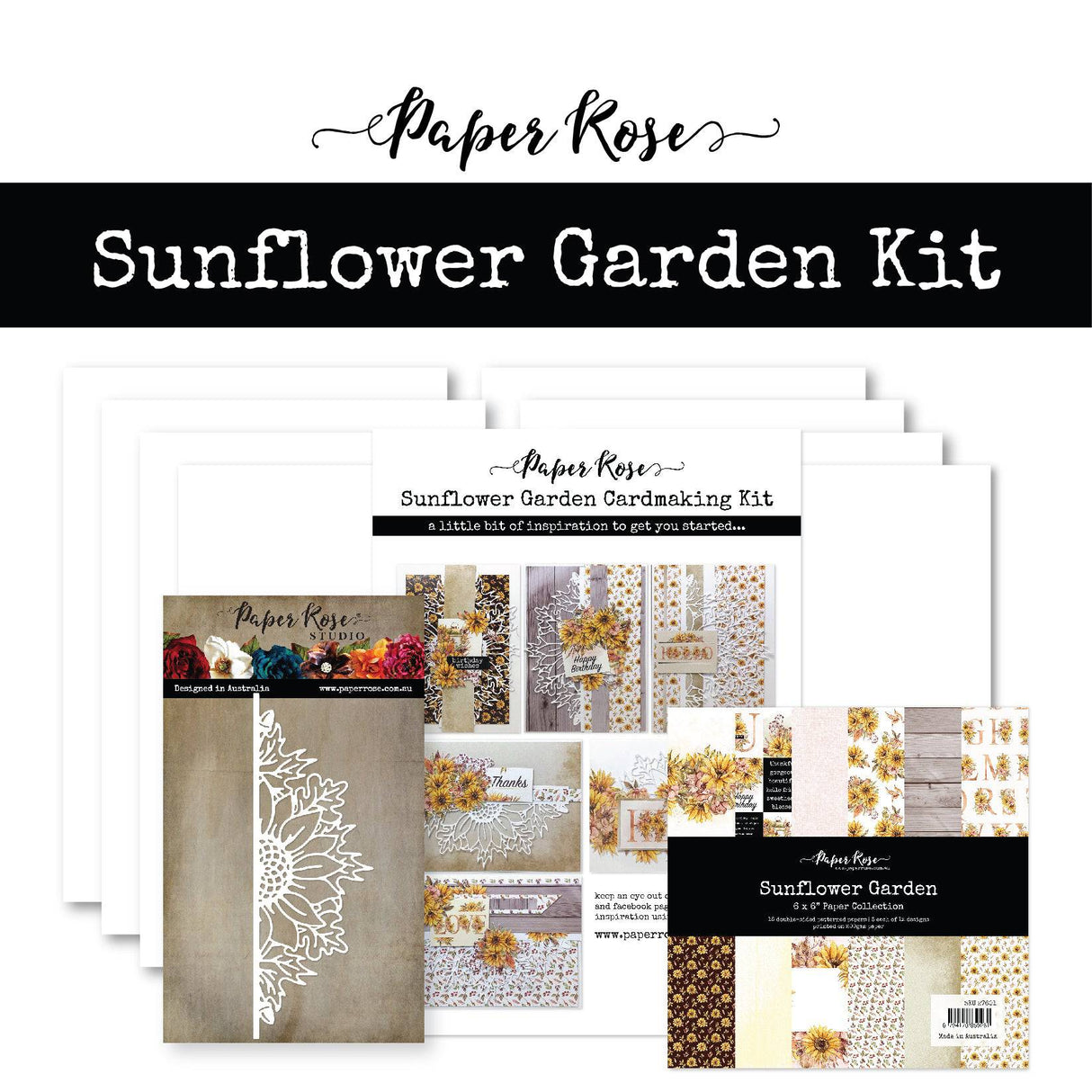 Sunflower Garden Cardmaking Kit 27736 - Paper Rose Studio