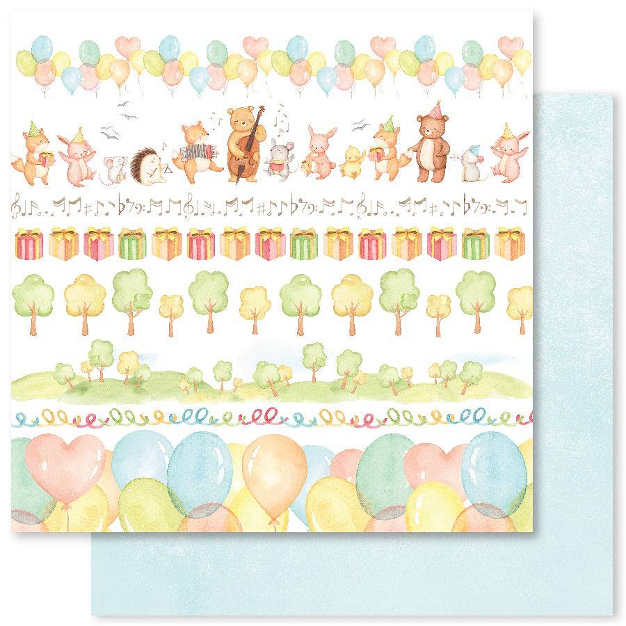 Sweet Summer Party A 12x12 Paper (12pc Bulk Pack) 25732 - Paper Rose Studio