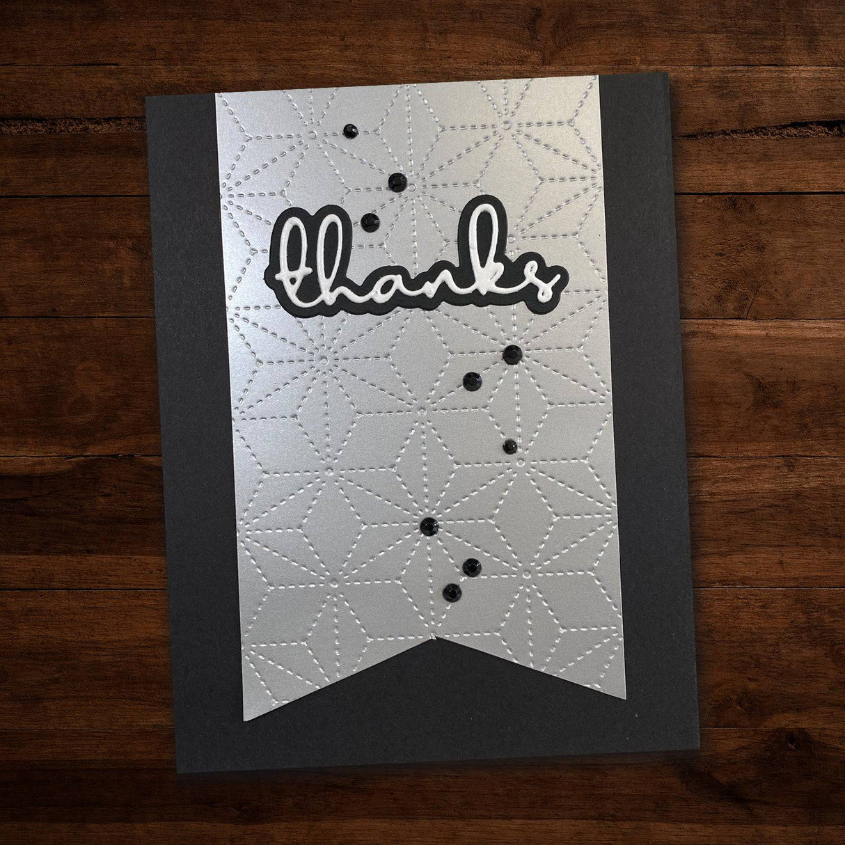 Thanks Fine Script Layered Metal Cutting Die 19667 - Paper Rose Studio