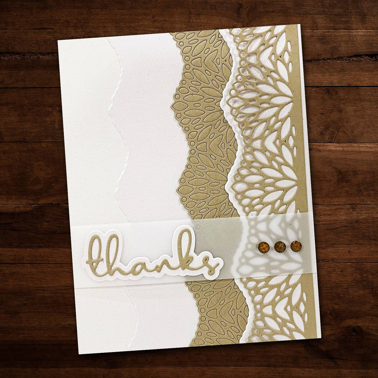 Thanks Fine Script Layered Metal Cutting Die 19667 - Paper Rose Studio