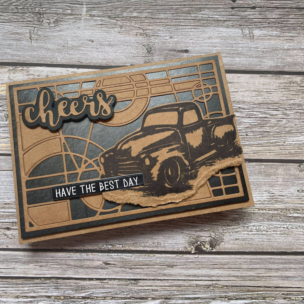 Vintage Truck 4x4" Clear Stamp Set 18608 - Paper Rose Studio