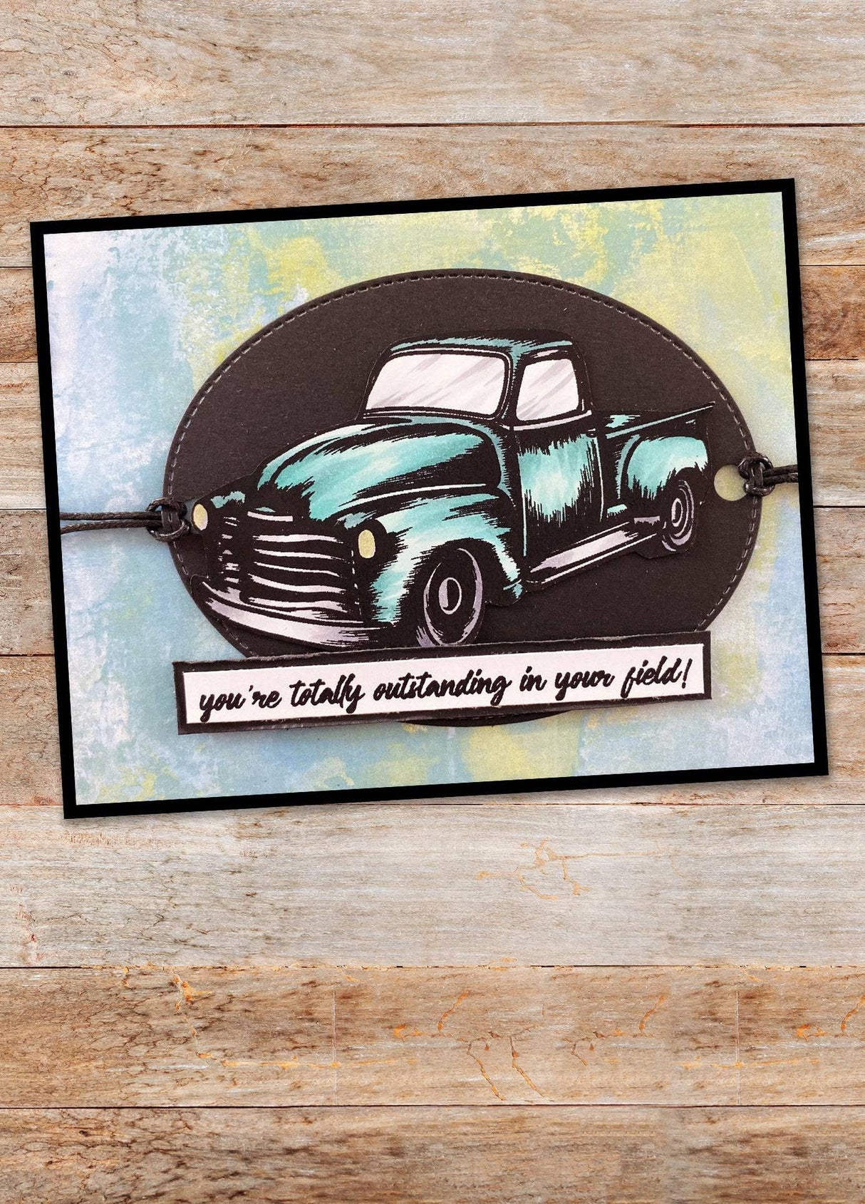 Vintage Truck 4x4" Clear Stamp Set 18608 - Paper Rose Studio