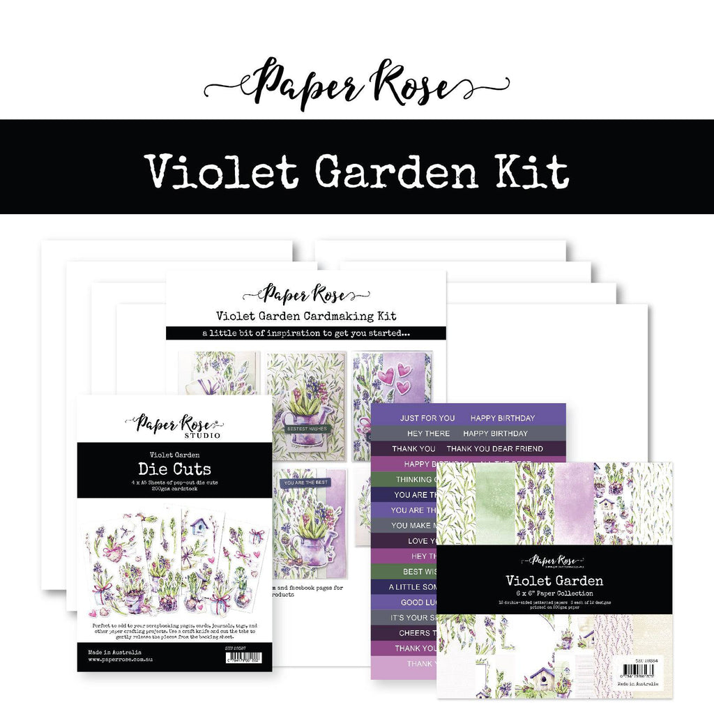 Violet Garden Cardmaking Kit 28465 - Paper Rose Studio