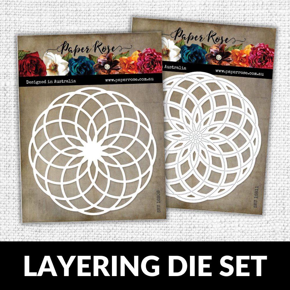 Circlet Layered Background 1 & 2 Metal Cutting Die 16808 16811 DISCONTINUED - Paper Rose Studio